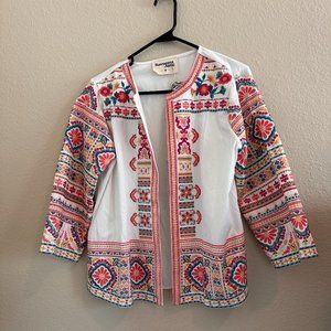 Savannah Jane Embroidered Jacket- NWT- never worn